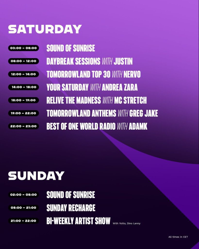 Tomorrowland’s One World Radio Unveils Exciting New Schedule for 2025 2 WhatsAppImage2025 01 06at17.50.01